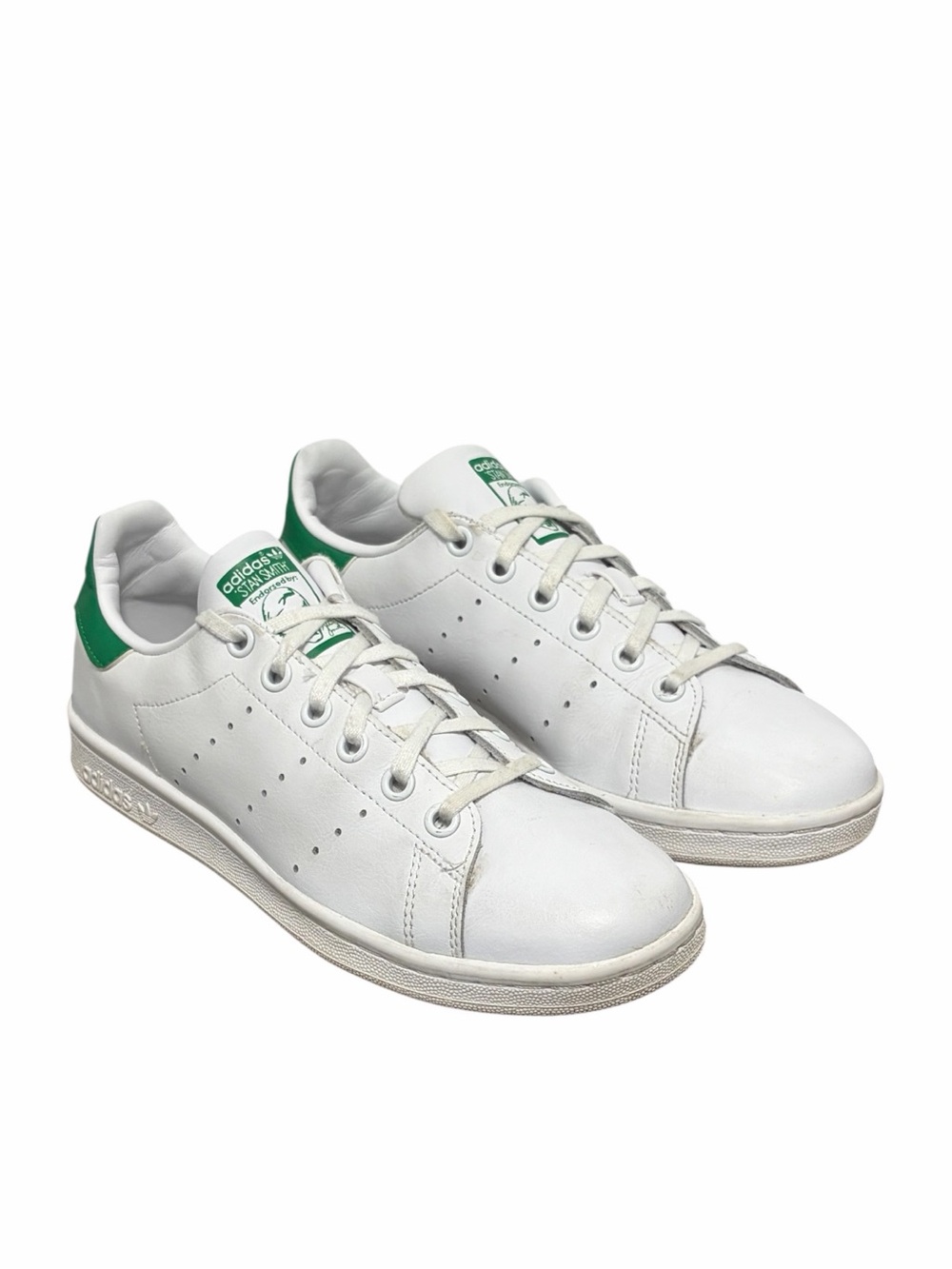 Adidas Stan Smith Classic White Leather Tennis Sneakers - Almost New - Size 7